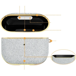 Kup Etui Kingxbar Bling Pods Apple AirPods 3 srebrny - KGX451 - {ean13} - Sklep Home Screen