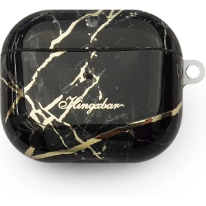 Etui Kingxbar Marble Pods Apple AirPods 3 černé