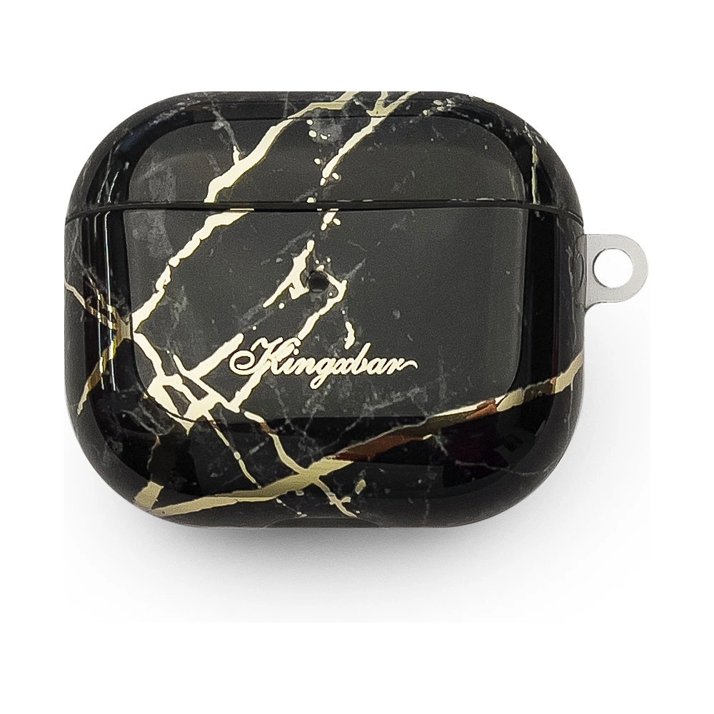 Etui Kingxbar Marble Pods Apple AirPods 3 czarny