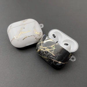 Etui Kingxbar Marble Pods Apple AirPods 3 černé