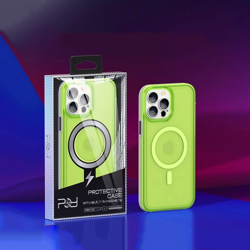 Kup Etui Kingxbar PQY Fluorescence MagSafe Apple iPhone 13 Pro Max czerwony - KGX459 - {ean13} - Sklep Home Screen