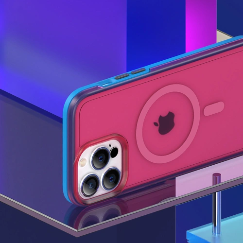 Kup Case Kingxbar PQY Fluoreszenz MagSafe Apple iPhone 13 Pro Max rot - KGX459 - {ean13} - Sklep Home Screen