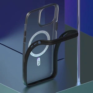 Etui Kingxbar PQY Fluorescence MagSafe Apple iPhone 13 Pro Max czarny