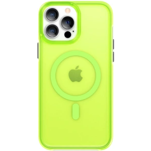 Etui Kingxbar PQY Fluorescence MagSafe Apple iPhone 13 zielony