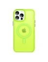 Etui Kingxbar PQY Fluorescence MagSafe Apple iPhone 13 Pro verde