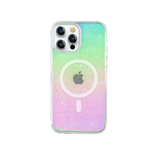 Kup Case Kingxbar PQY Elegant MagSafe Apple iPhone 13 Pro Max regenbogenfarben - KGX467 - {ean13} - Sklep Home Screen