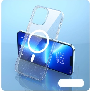 Etui Kingxbar PQY Elegant MagSafe Apple iPhone 13 biały