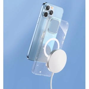 Etui Kingxbar PQY Elegant MagSafe Apple iPhone 13 Pro Max biały