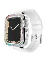 Kingxbar Csillagos Apple Watch 4/5/6/7/8/SE 40/41mm fehér szivárvány