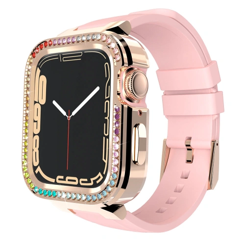 Kup Kingxbar Csillagos Apple Watch 4/5/6/7/8/SE 40/41mm rózsaszín - KGX475 - {ean13} - Sklep Home Screen
