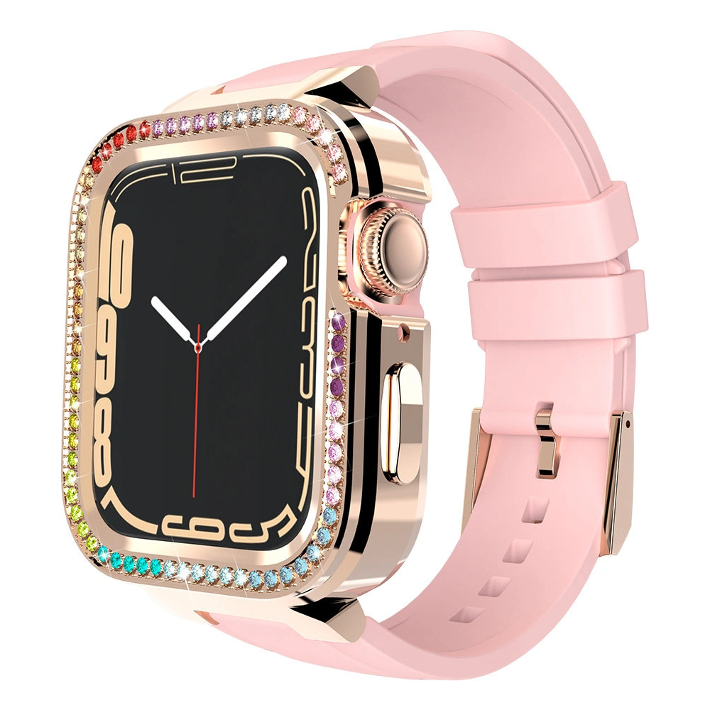 Kingxbar Starry Apple Watch 4/5/6/7/8/SE 40/41mm różowy