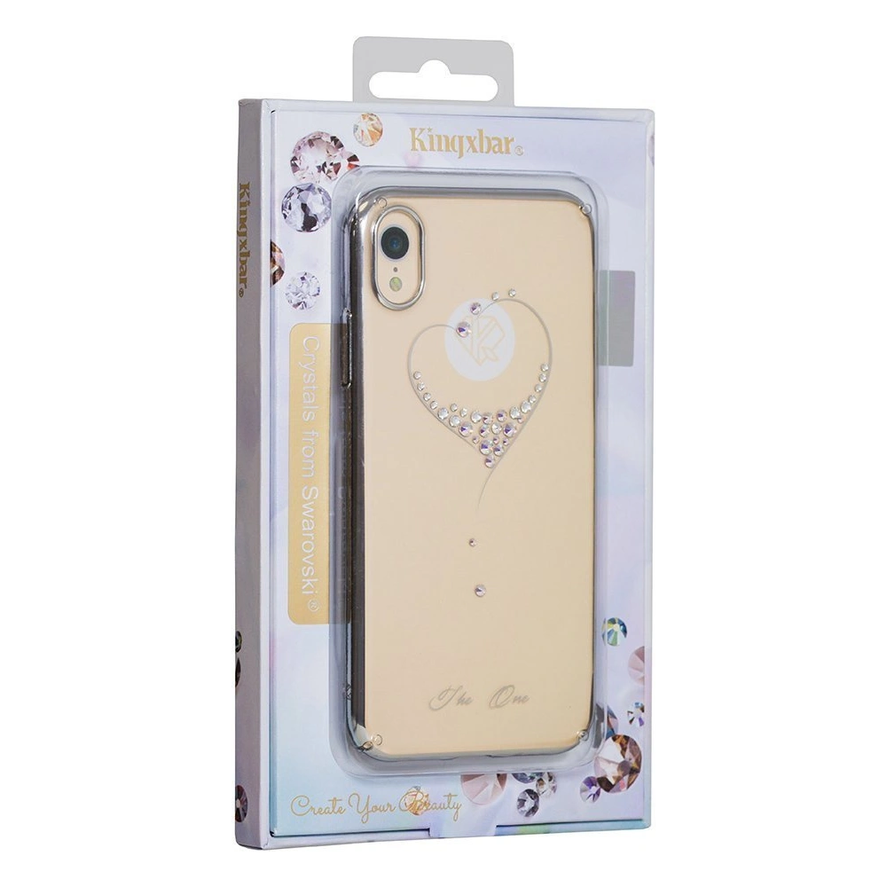 Etui Kingxbar Wish Swarovski Apple iPhone 13 Pro złoty