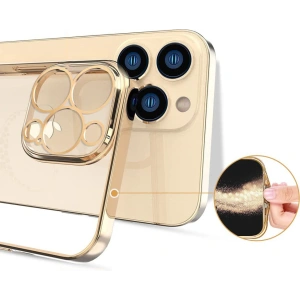 Etui Kingxbar Wish Swarovski Apple iPhone 13 Pro złoty