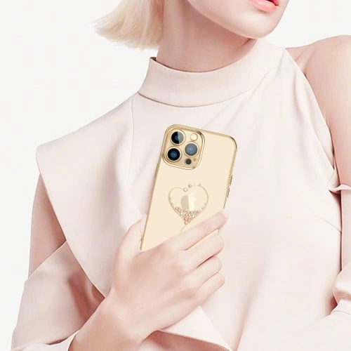Kup Etui Kingxbar Wish Swarovski Apple iPhone 13 Pro arany - KGX477 - {ean13} - Sklep Home Screen