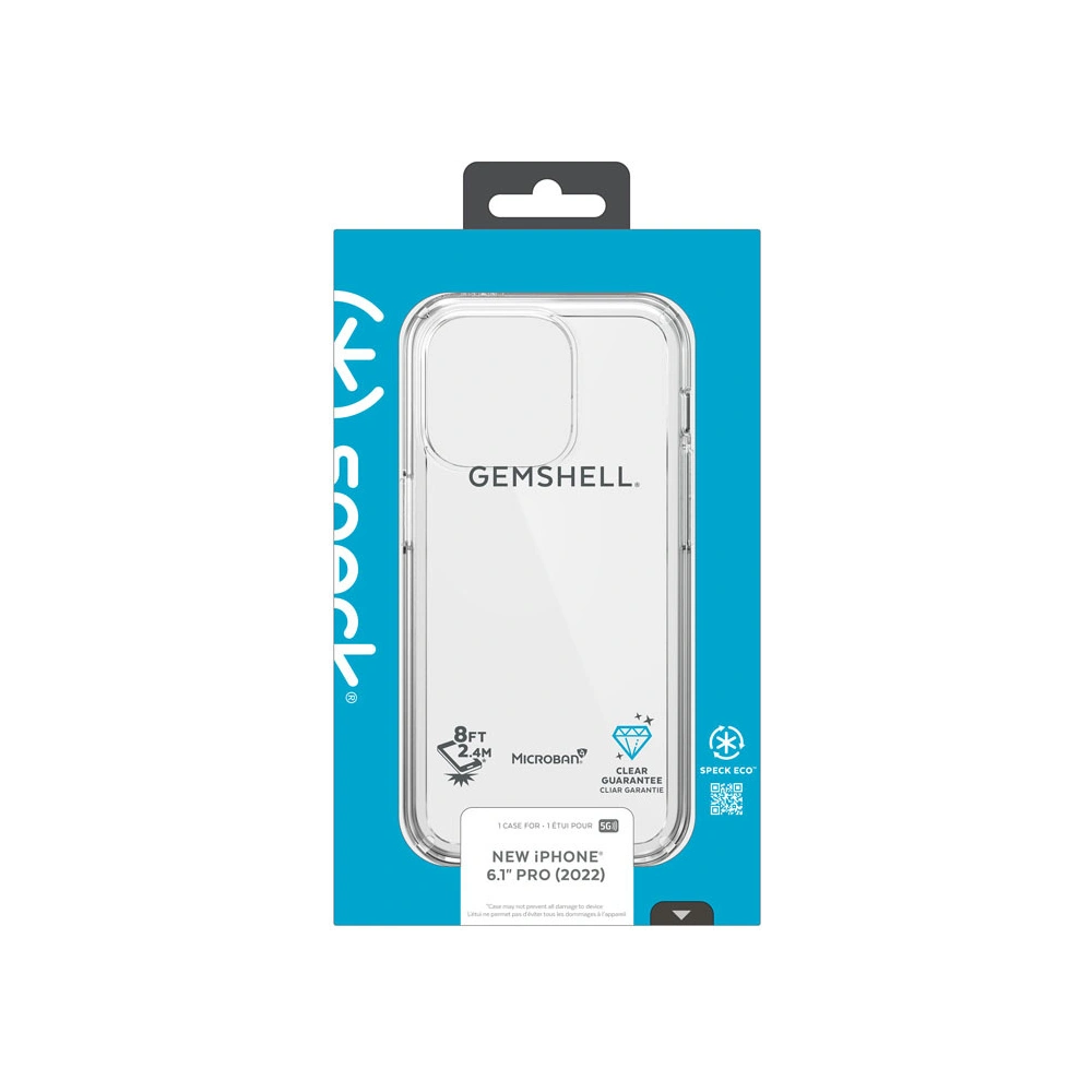 Etui Speck Gemshell MICROBAN Apple iPhone 14 Pro (Clear)