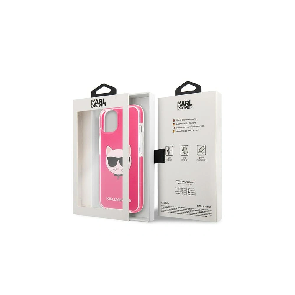 Etui Karl Lagerfeld KLHCP13MTPECPI Apple iPhone 13 hardcase fuksja/fuschia Choupette Head