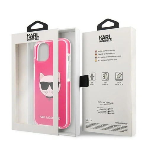 Kup Etui Karl Lagerfeld KLHCP13STPECPI Apple iPhone 13 mini hardcase fuksja/fuchsias Choupette Head - KLD1197 - {ean13} - Sklep Home Screen