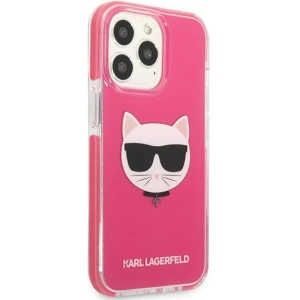 Buy Karl Lagerfeld KLHCP13XTPECPI Apple iPhone 13 Pro Max hardcase fuschia Choupette Head - KLD1198 - {ean13} - Home Screen Store Europe