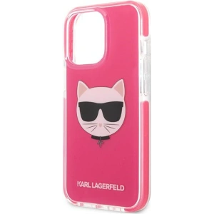 Buy Karl Lagerfeld KLHCP13XTPECPI Apple iPhone 13 Pro Max hardcase fuschia Choupette Head - KLD1198 - {ean13} - Home Screen Store Europe