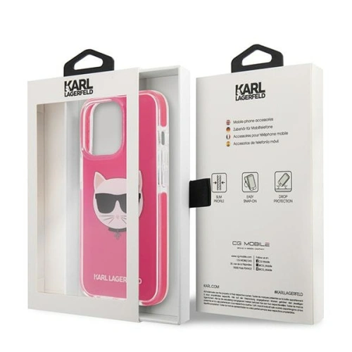 Kup Etui Karl Lagerfeld KLHCP13XTPECPI Apple iPhone 13 Pro Max hardcase fuchsie/fuchsie Choupette Head - KLD1198 - {ean13} - Sklep Home Screen