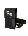 Torebka Karl Lagerfeld KLWBSAKCHSK černá/black Embossed Ikonik Karl a Choupette