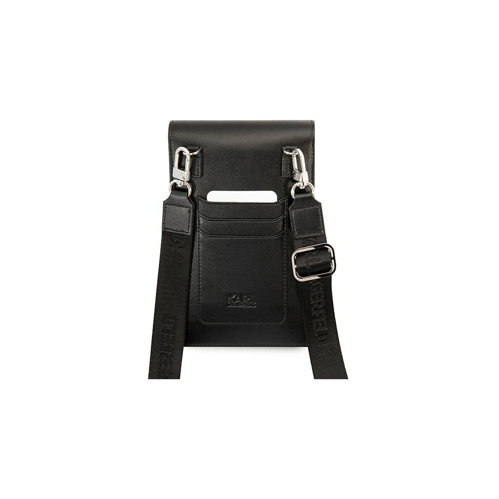 Torebka Karl Lagerfeld KLWBSAKCHSK czarny/black Embossed Ikonik Karl i Choupette