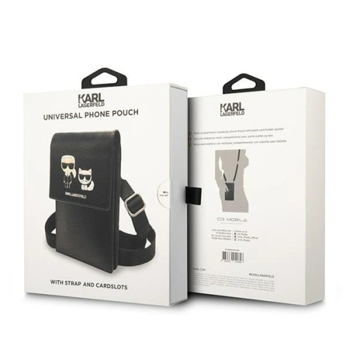 Buy Karl Lagerfeld Bag KLWBSAKCHSK black Embossed Ikonik Karl i Choupette - KLD1200 - {ean13} - Home Screen Store Europe