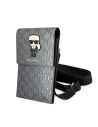 Torebka Karl Lagerfeld KLWBSAMIPG argintie/silver Ikonik Karl Monogram Patch