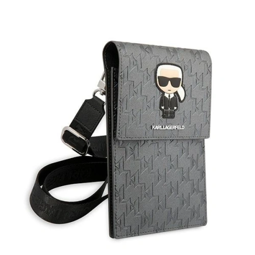 Kup Torebka Karl Lagerfeld KLWBSAMIPG srebrny/silver Ikonik Karl Monogram Patch - KLD1203 - {ean13} - Sklep Home Screen