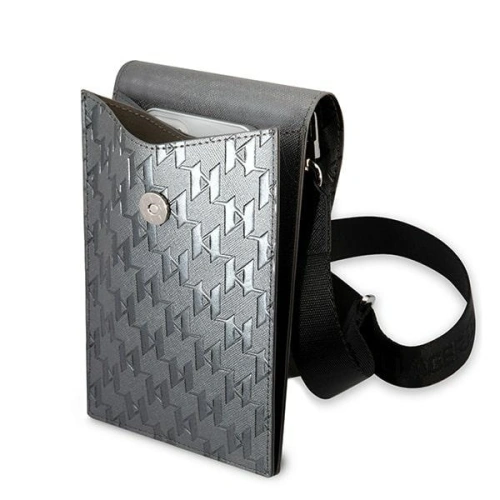 Kup Torebka Karl Lagerfeld KLWBSAMIPG srebrny/silver Ikonik Karl Monogram Patch - KLD1203 - {ean13} - Sklep Home Screen