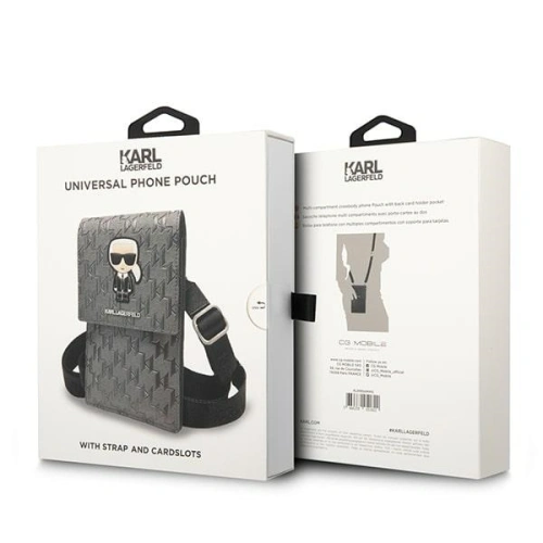 Kup Torebka Karl Lagerfeld KLWBSAMIPG srebrny/silver Ikonik Karl Monogram Patch - KLD1203 - {ean13} - Sklep Home Screen