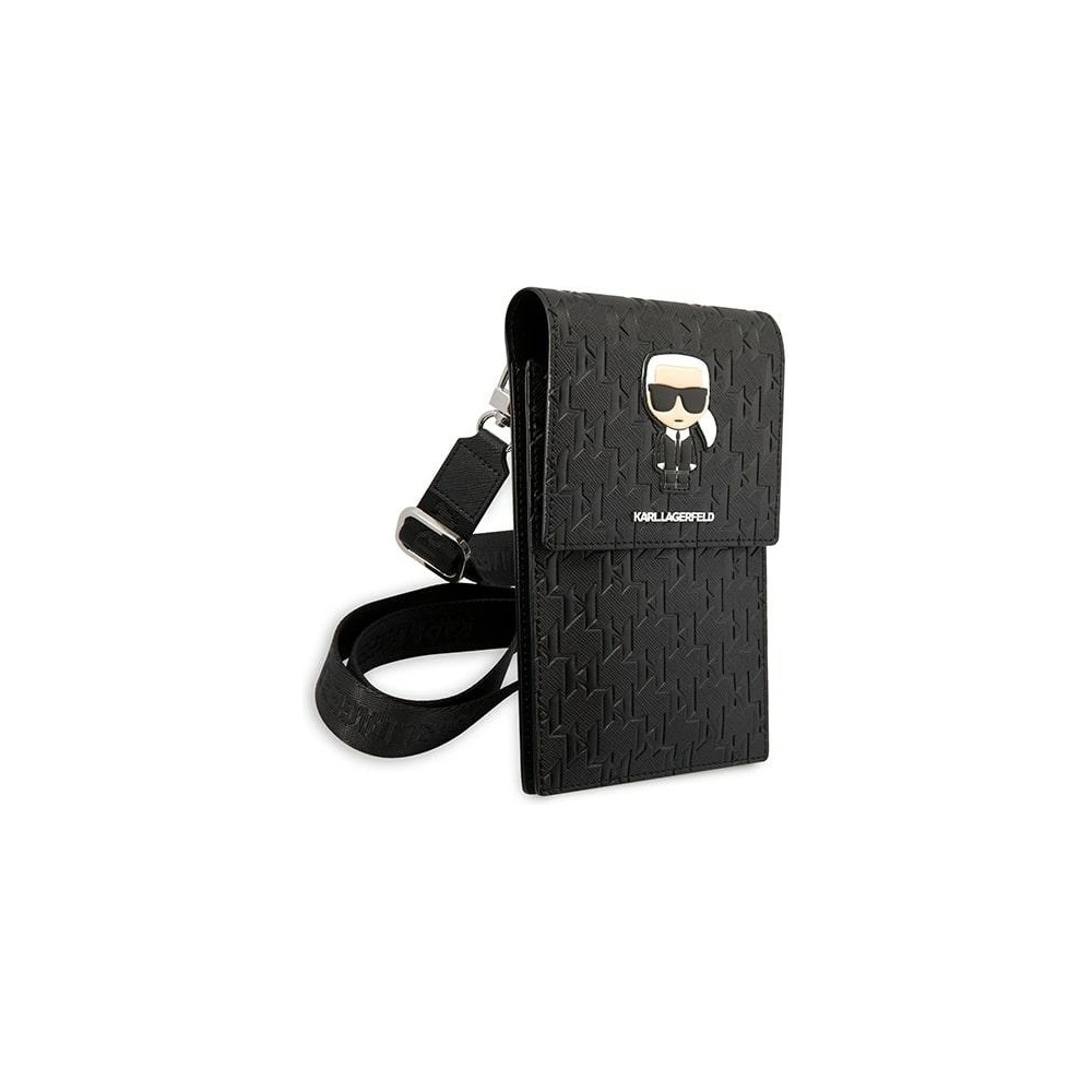 Torebka Karl Lagerfeld KLWBSAMIPK czarny/black Ikonik Karl Monogram Patch
