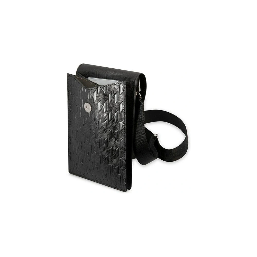 Torebka Karl Lagerfeld KLWBSAMIPK czarny/black Ikonik Karl Monogram Patch