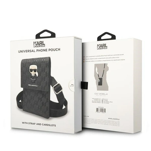 Kup Torebă Karl Lagerfeld KLWBSAMIPK negru/black Ikonik Karl Monogram Patch - KLD1204 - {ean13} - Sklep Home Screen