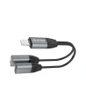 Kup Adaptor audio Dudao Lightning - Lightning/3,5mm mini jack gri (L17i) - DDA77 - {ean13} - Sklep Home Screen