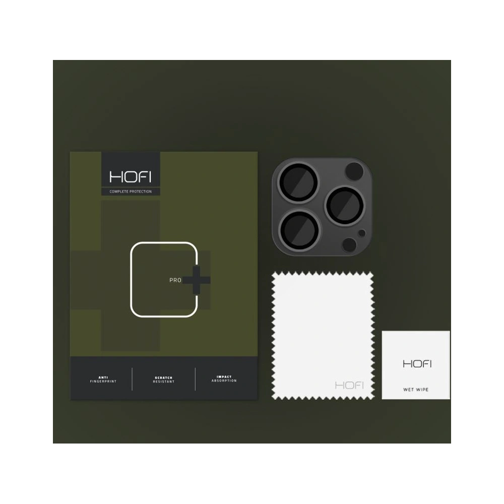 Szkło na obiektyw aparatu Hofi Fullcam Pro+ Apple iPhone 14 Pro/14 Pro Max Black