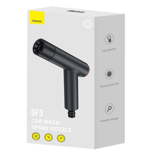 Buy BASEUS GF3 Car Wash Spray Nozzle Vehicle Cleaning Water Spray Gun with 15m Telescopic Hose and Connector black - BSU3651 - {ean13} - Home Screen Store Europe
