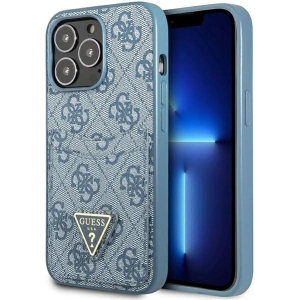 Kup Etui Guess GUHCP13LP4TPB Apple iPhone 13 Pro niebieski/blue hardcase 4G Triangle Logo Cardslot - GUE2199 - {ean13} - Sklep Home Screen