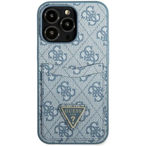 Kup Etui Guess GUHCP13LP4TPB Apple iPhone 13 Pro niebieski/blue hardcase 4G Triangle Logo Cardslot - GUE2199 - {ean13} - Sklep Home Screen