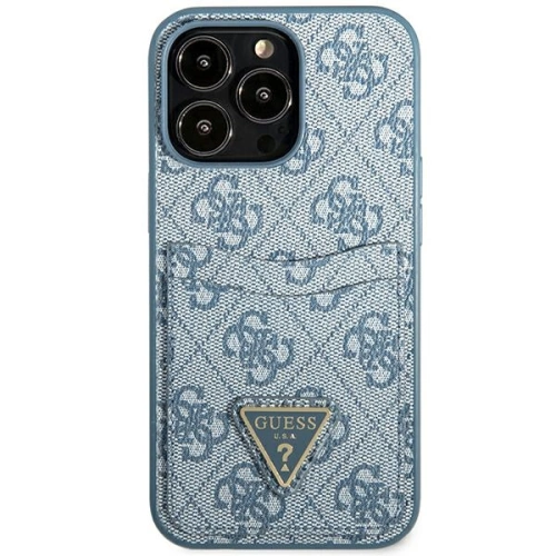 Kup Etui Guess GUHCP13LP4TPB Apple iPhone 13 Pro niebieski/blue hardcase 4G Triangle Logo Cardslot - GUE2199 - {ean13} - Sklep Home Screen