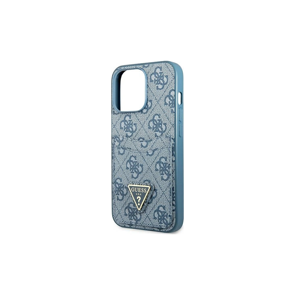 Etui Guess GUHCP13LP4TPB Apple iPhone 13 Pro niebieski/blue hardcase 4G Triangle Logo Cardslot