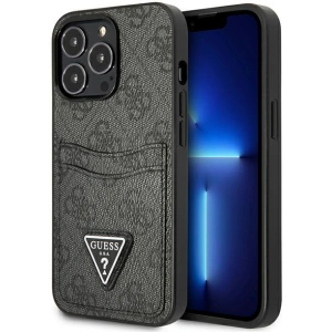 Kup Etui Guess GUHCP13LP4TPK Apple iPhone 13 Pro czarny/black hardcase 4G Triangle Logo Cardslot - GUE2200 - {ean13} - Sklep Home Screen