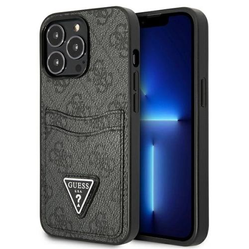 Kup Etui Guess GUHCP13LP4TPK Apple iPhone 13 Pro czarny/black hardcase 4G Triangle Logo Cardslot - GUE2200 - {ean13} - Sklep Home Screen