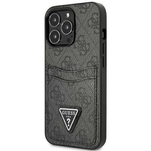 Kup Etui Guess GUHCP13LP4TPK Apple iPhone 13 Pro czarny/black hardcase 4G Triangle Logo Cardslot - GUE2200 - {ean13} - Sklep Home Screen