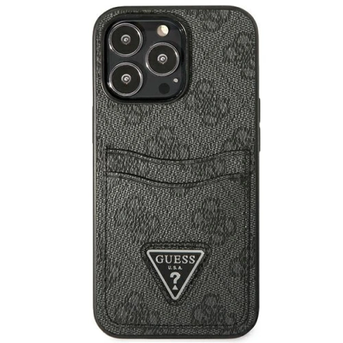 Kup Etui Guess GUHCP13LP4TPK Apple iPhone 13 Pro czarny/black hardcase 4G Triangle Logo Cardslot - GUE2200 - {ean13} - Sklep Home Screen