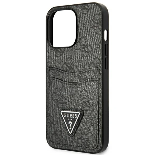 Kup Etui Guess GUHCP13LP4TPK Apple iPhone 13 Pro czarny/black hardcase 4G Triangle Logo Cardslot - GUE2200 - {ean13} - Sklep Home Screen