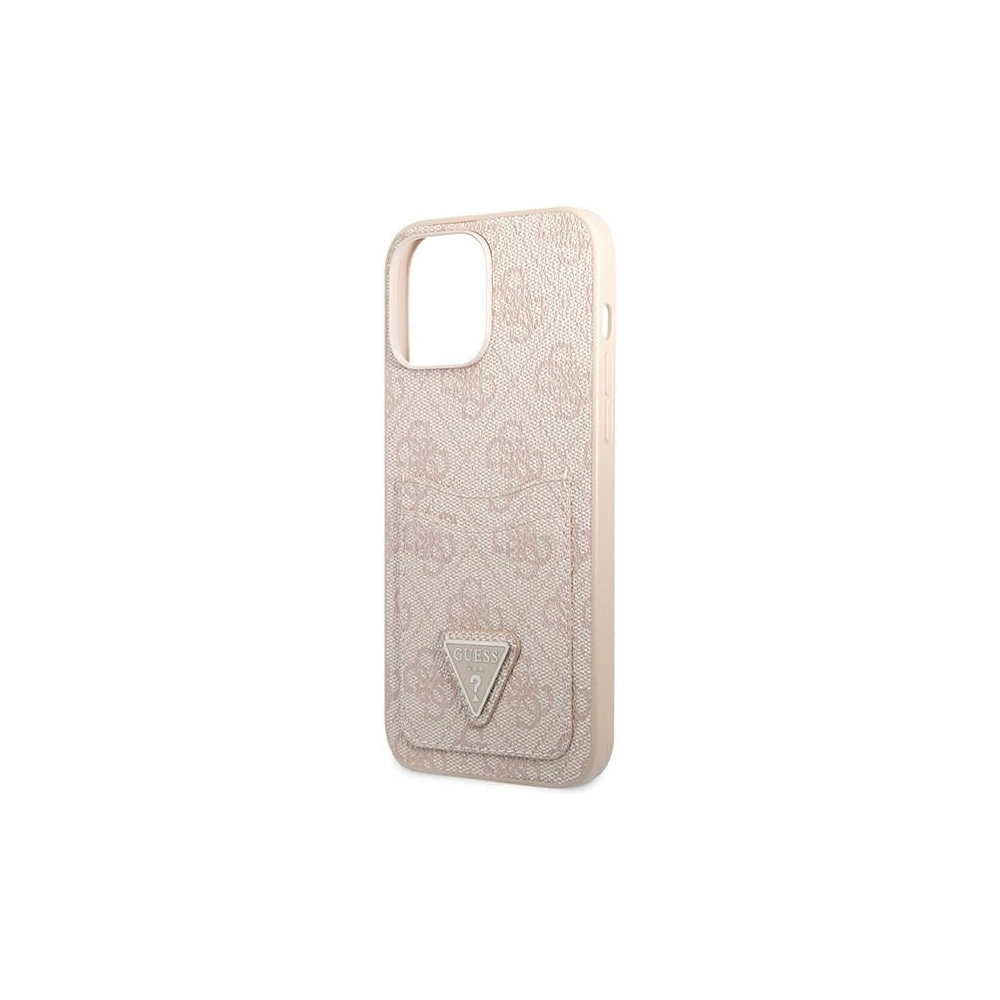 Etui Guess GUHCP13LP4TPP Apple iPhone 13 Pro różowy/pink hardcase 4G Triangle Logo Cardslot