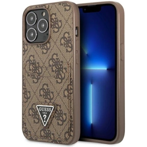 Kup Etui Guess GUHCP13LP4TPW Apple iPhone 13 Pro brązowy/brown hardcase 4G Triangle Logo Cardslot - GUE2202 - {ean13} - Sklep Home Screen