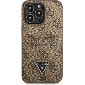 Kup Etui Guess GUHCP13LP4TPW Apple iPhone 13 Pro brązowy/brown hardcase 4G Triangle Logo Cardslot - GUE2202 - {ean13} - Sklep Home Screen