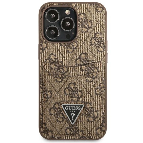 Kup Etui Guess GUHCP13LP4TPW Apple iPhone 13 Pro brązowy/brown hardcase 4G Triangle Logo Cardslot - GUE2202 - {ean13} - Sklep Home Screen